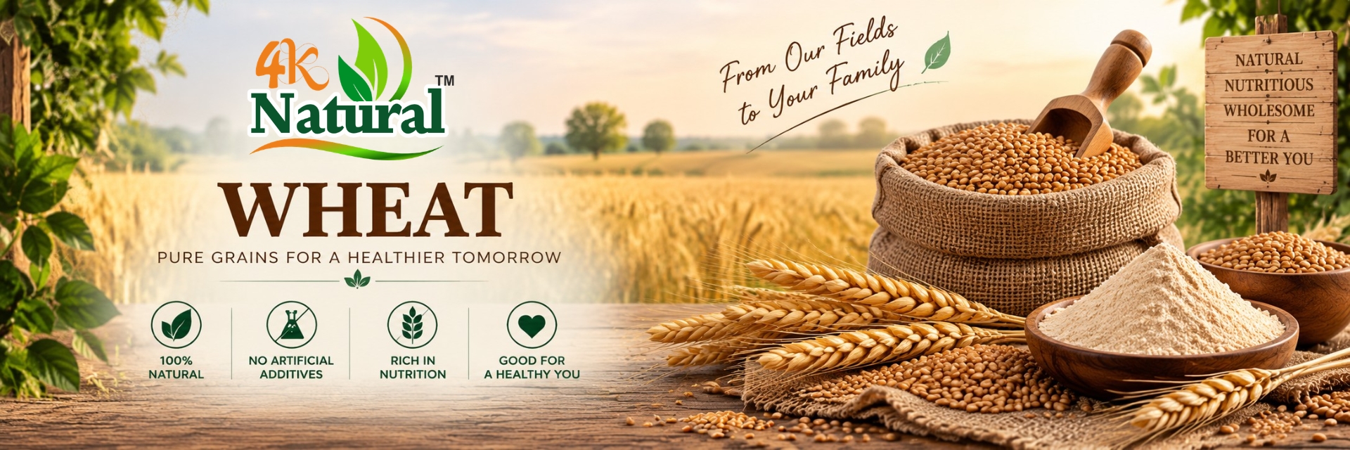 Wheat banner