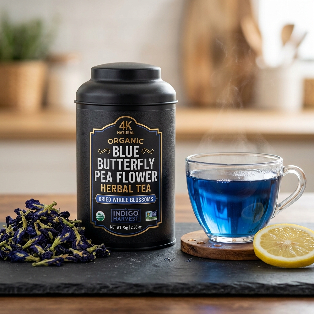 Organic Blue Butterfly Pea Flower Tea (50g)