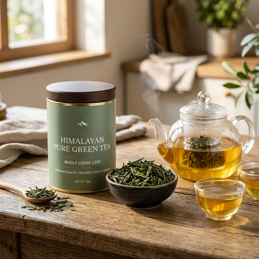 Himalayan Pure Green Tea Whole Leaf (200g)