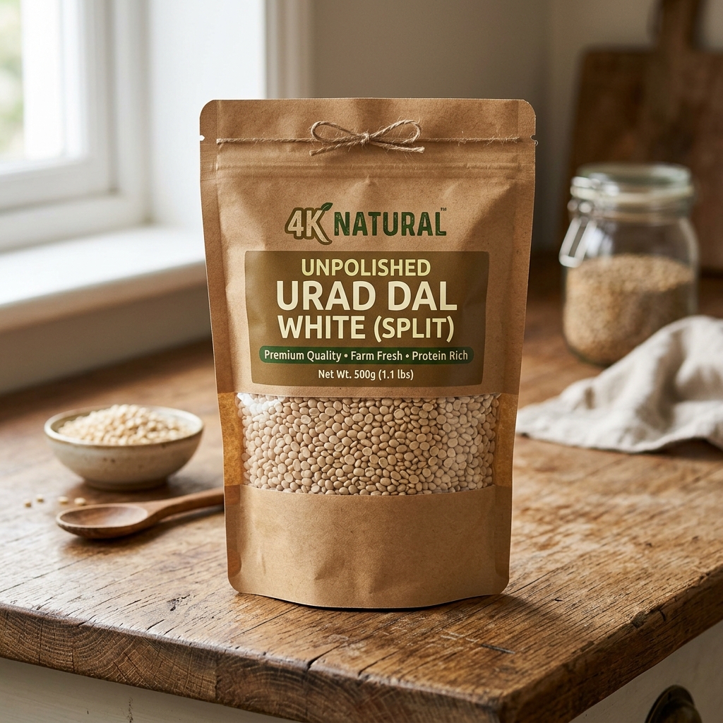 Premium Unpolished Urad Dal White (500g)