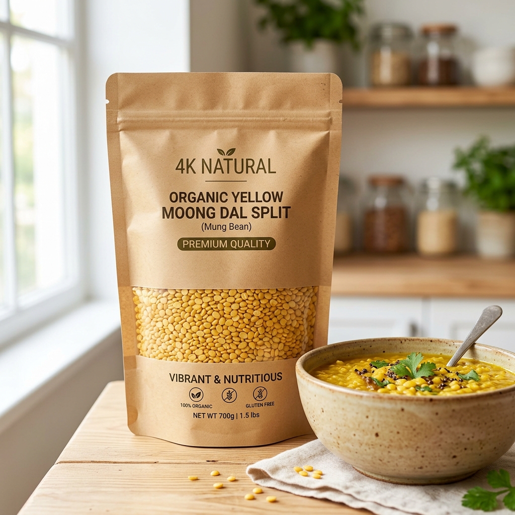 Organic Yellow Moong Dal Split (500g)